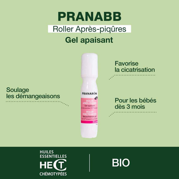 Pranarôm Pranabb Pranabb Organic Soothing Roller Gel 15ml (0.51fl oz)