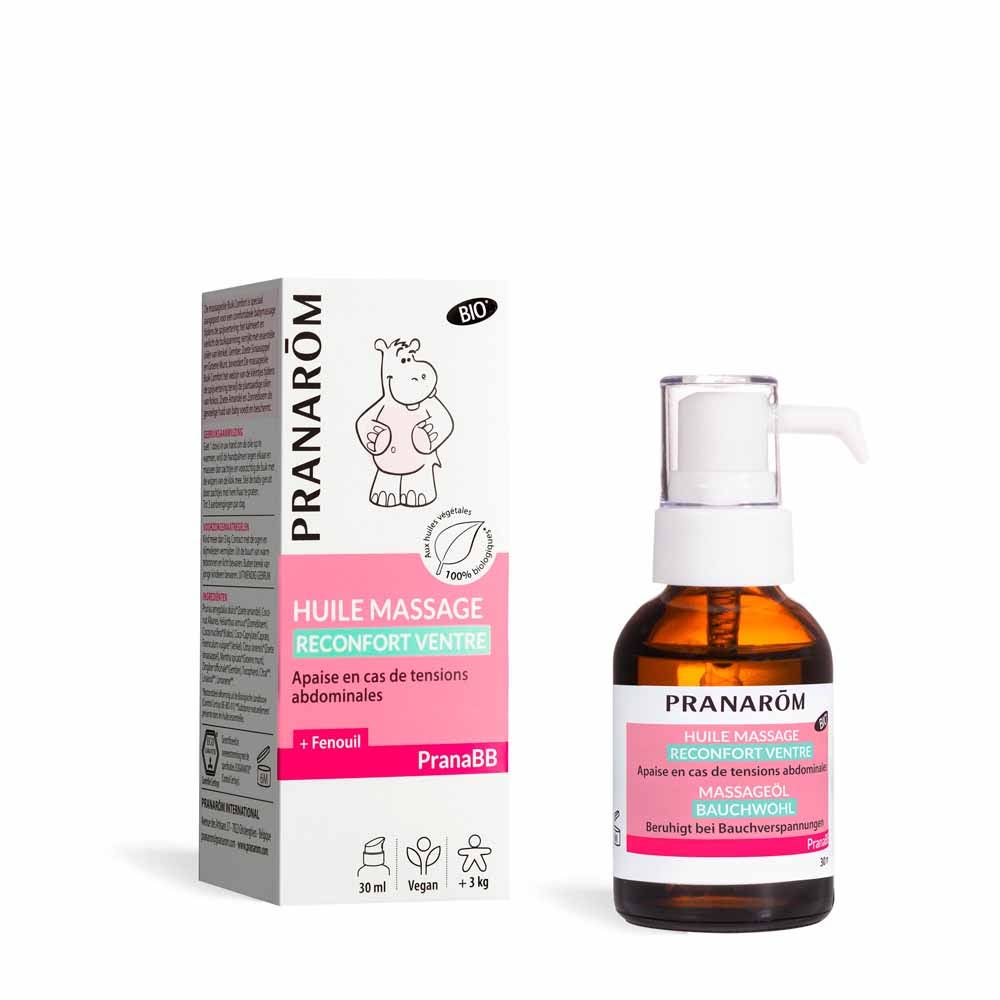 Pranarôm Pranabb Organic comforting belly massage oil from 3kg 30 ml (1.01fl oz)