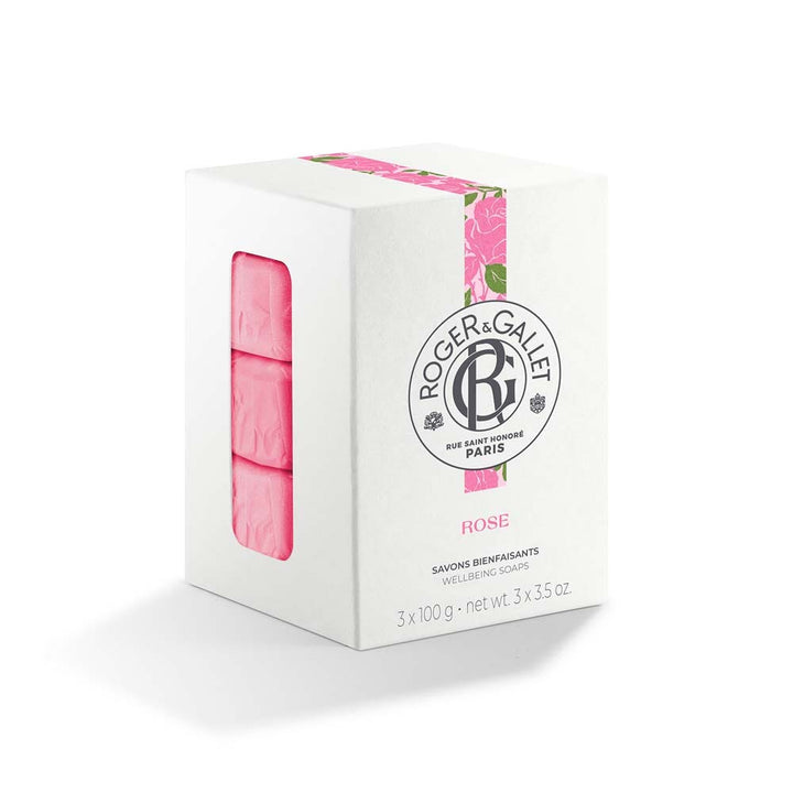 Roger & Gallet Rose Perfumed Soap Plant Base 3x100 g (3.53oz)