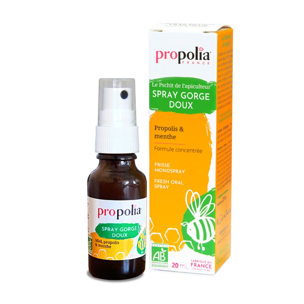Propolia Organic Propolis and Mint Oral Spray 20 ml (0.68fl oz)