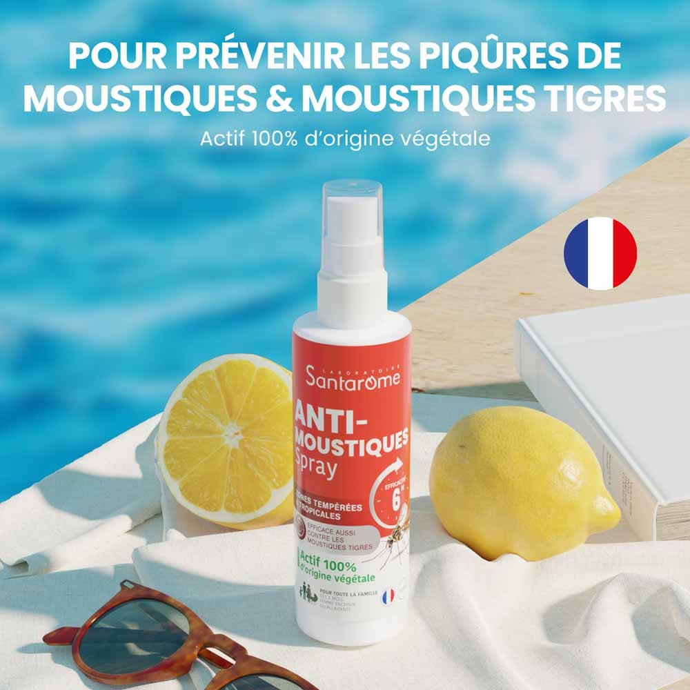 Santarome Anti-Mosquito Spray Temperate and tropical zones 100ml (3.38fl oz)