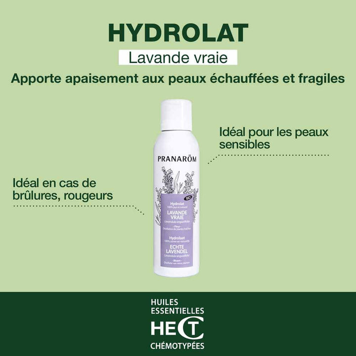 Pranarôm Les Hydrolats ORGANIC LAVENDER Hydrolat for Fragile Skin 150ml (5.07 fl oz)