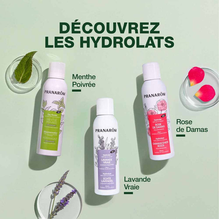 Pranarôm Les Hydrolats ORGANIC DAMASCUS ROSE hydrosol Tous Types de Peaux 150ml (5.07fl oz)