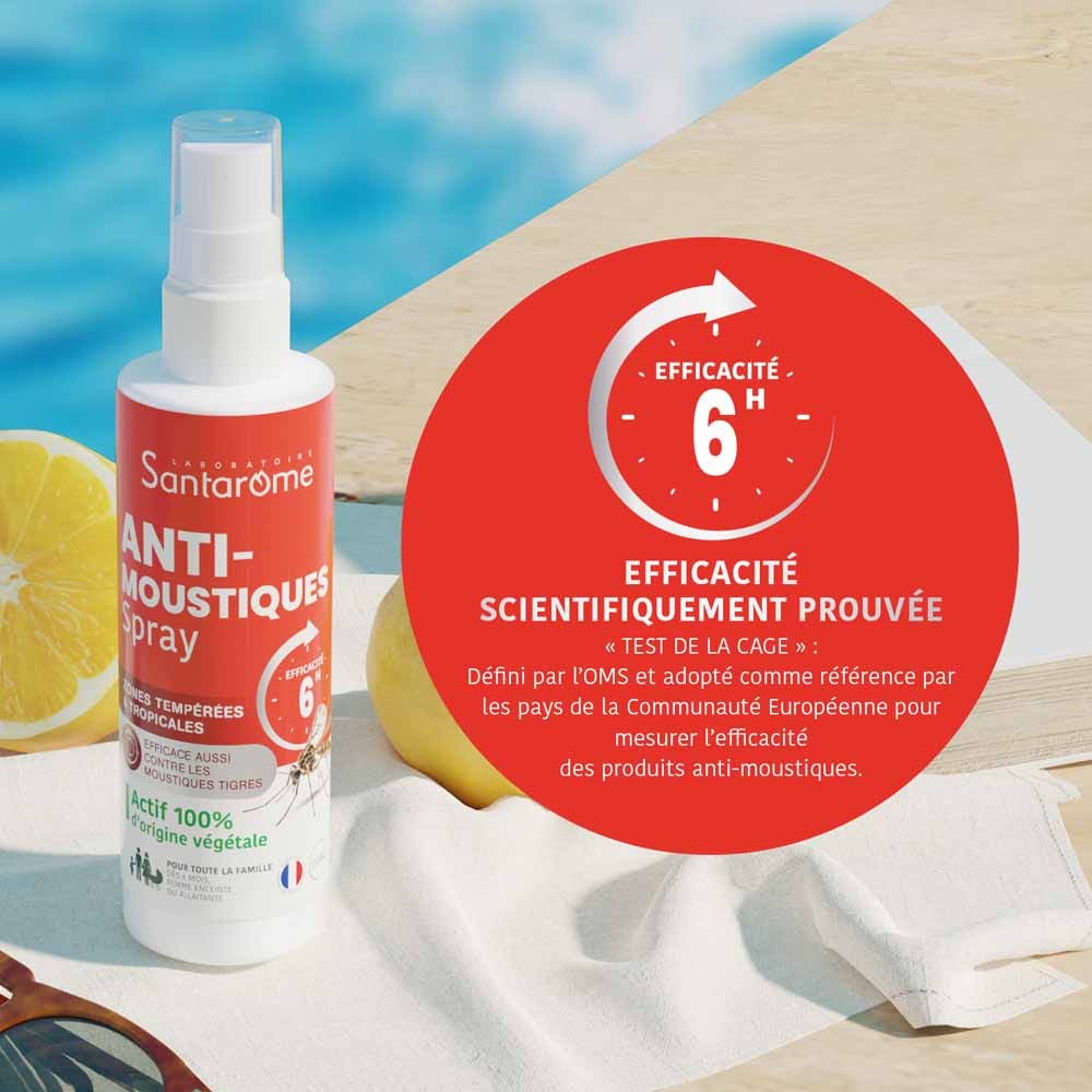 Santarome Anti-Mosquito Spray Temperate and tropical zones 100ml (3.38fl oz)