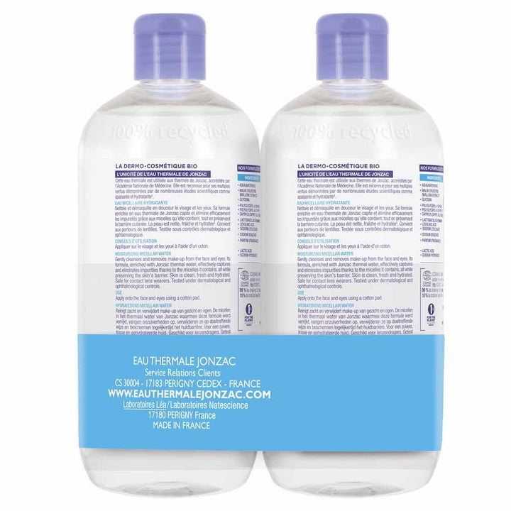 Eau thermale Jonzac REhydrate Hydrating organic micellar water Rehydrate 2x500ml (16.91fl oz)