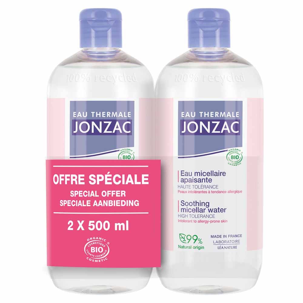 Eau thermale Jonzac Reactive Control Soothing Micellar Water Organic sensitive skin 2x500ml (16.91fl oz)