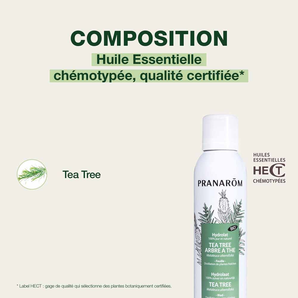 Pranarôm Les Hydrolats ORGANIC TEA TREE Hydrosol Peaux Abîmées 150ml (5.07fl oz)