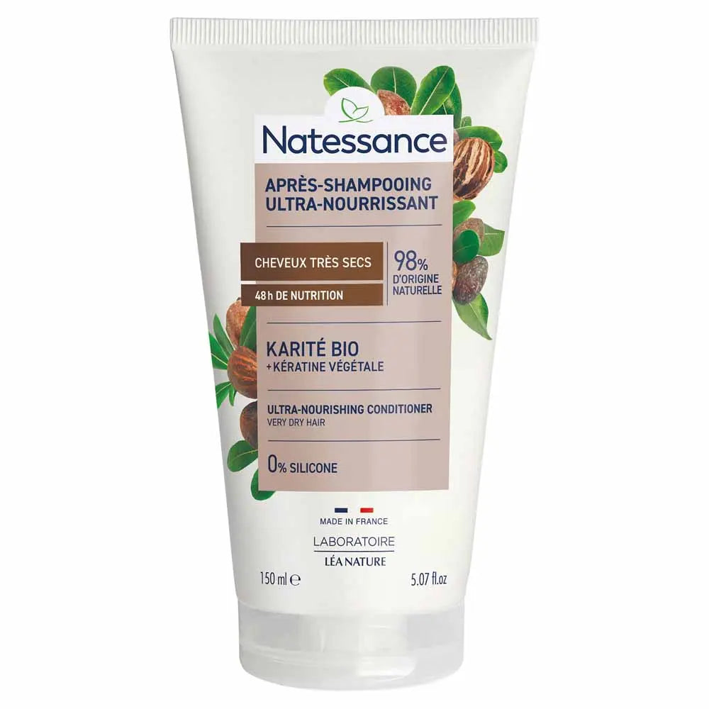 Natessance Shea Butter Hair Conditioner Dry To Very Dry Hair 150ml (5.07fl oz)