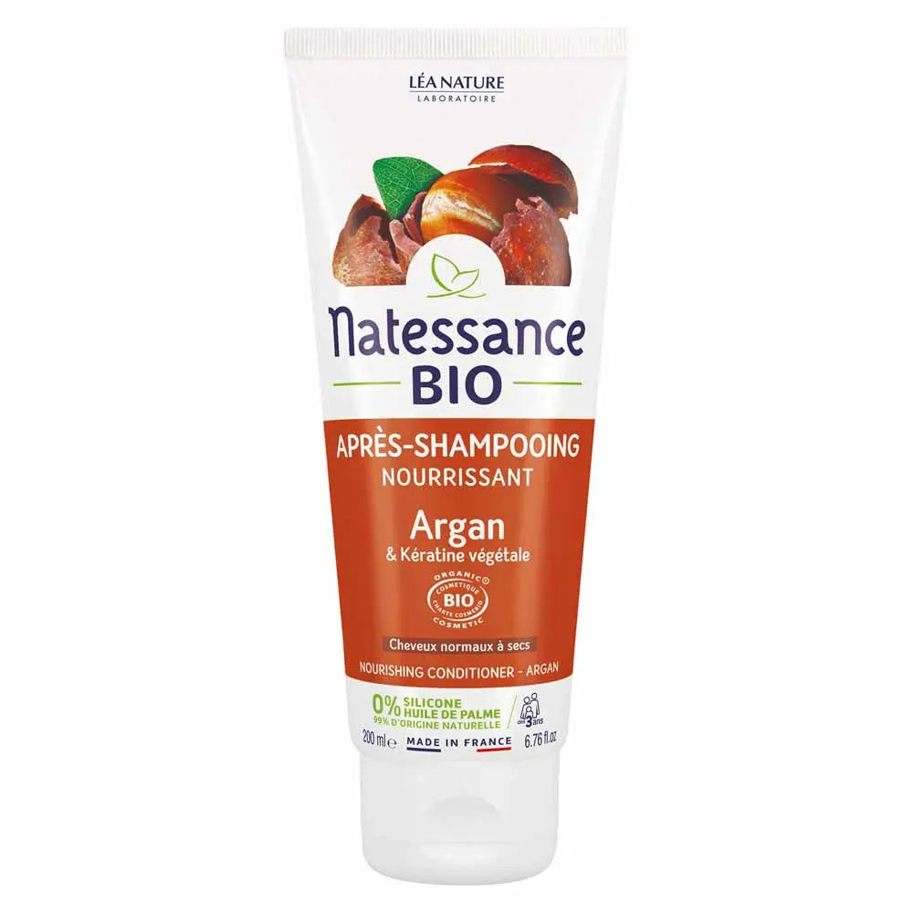Natessance Argan Nourishing Conditioner with Plant Keratin 200ml (6.76fl oz)
