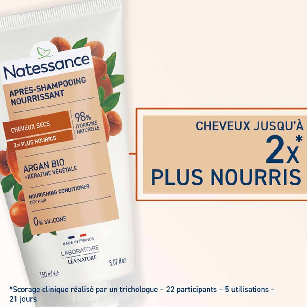 Natessance Capillary After-shampooing with Vegetable Keratin 150 ml (5.07fl oz)
