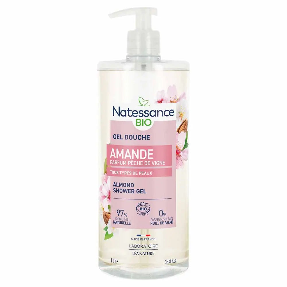 Natessance Lea Nature Gel douche à l’amande et à la pêche 1L