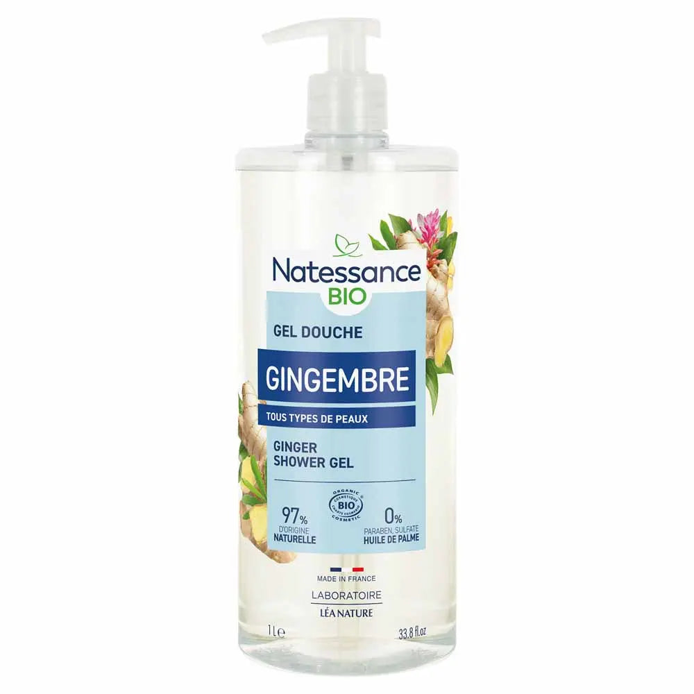 Natessance Stimulating Ginger Shower Gel 1L (33,81fl oz)