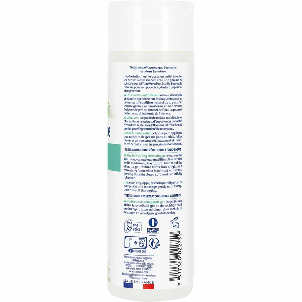 Natessance Organic Freshening Cleansing Gel 200ml (6.76fl oz)