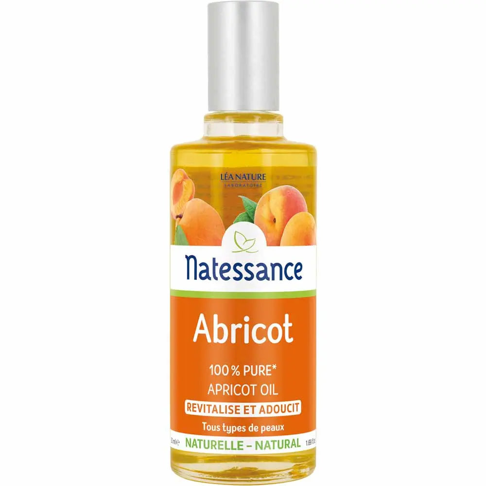 Natessance Apricot Oil 50ml (1.69 fl oz) with Natural Vitamin E