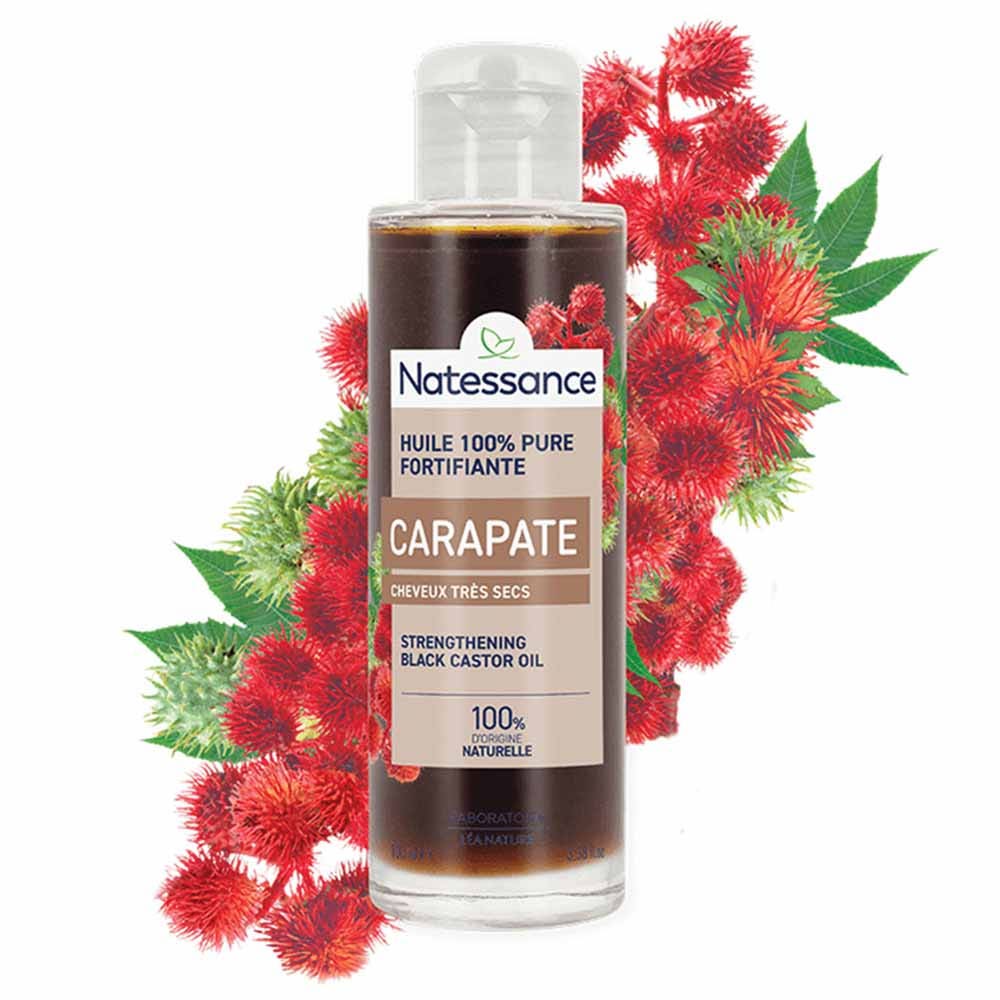 Natessance Black castor oil for very dry curly or frizzy hair 100 ml (3.38fl oz)