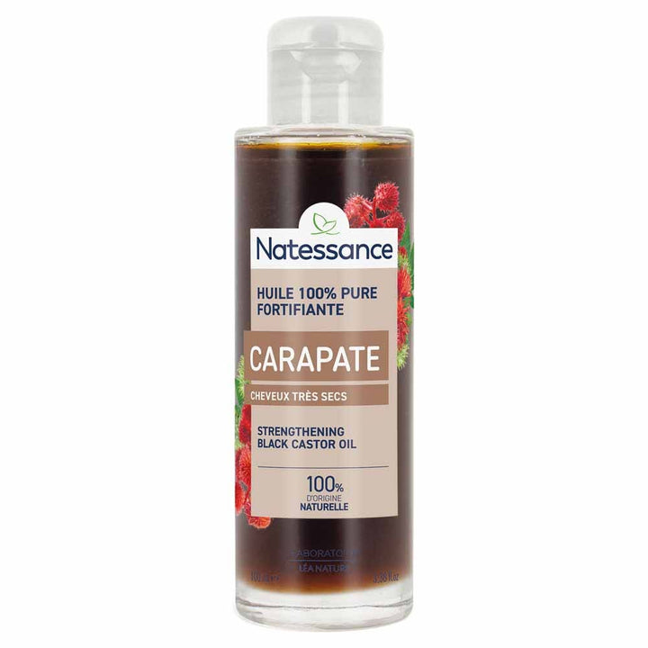 Natessance Black castor oil for very dry curly or frizzy hair 100 ml (3.38fl oz)