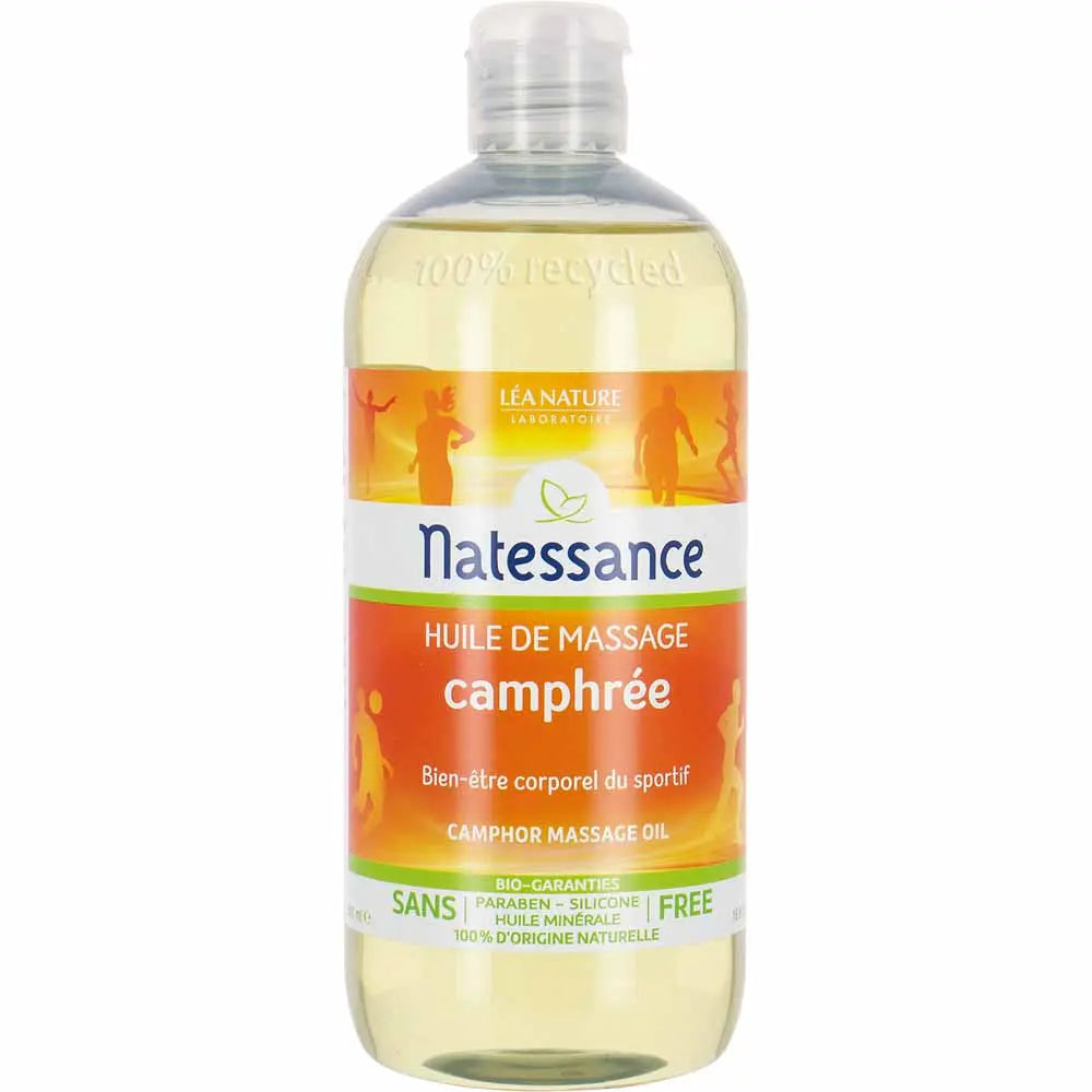 Natessance Camphor Massage Oil 500ml (16.90fl oz)