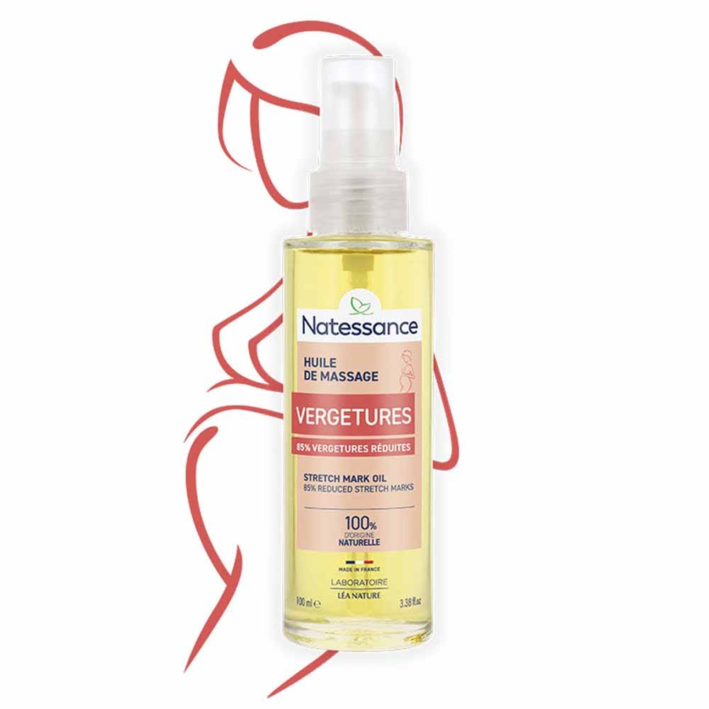 Natessance Massage oil for stretch marks 100 ml (3.38fl oz)