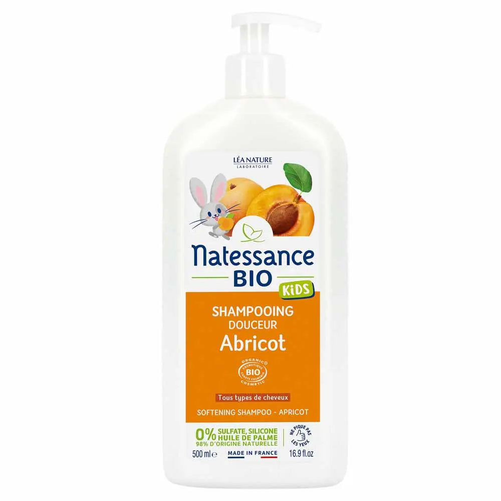 Natessance Kids Shampoo With Apricot Oil 500ml (16.90fl oz)