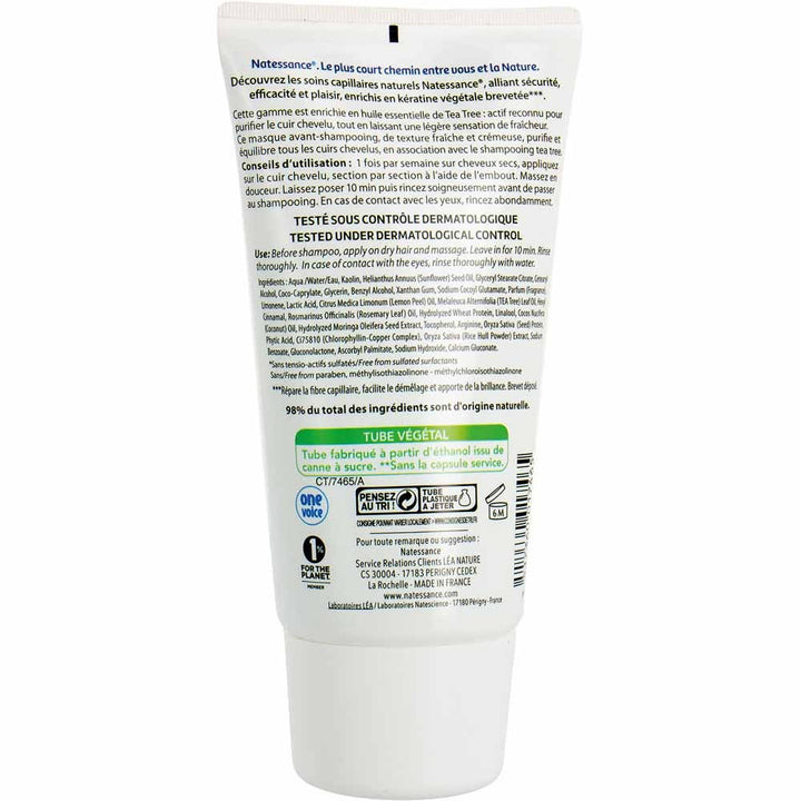 Natessance Natessance Masque Avant-shampooing Purifiant Au Tea Tree 150 ml (5.07fl oz)