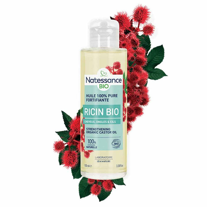 Natessance Castor Fairtrade Organic Oil Pure Fortifying and Regenerating 100 ml (3.38fl oz)