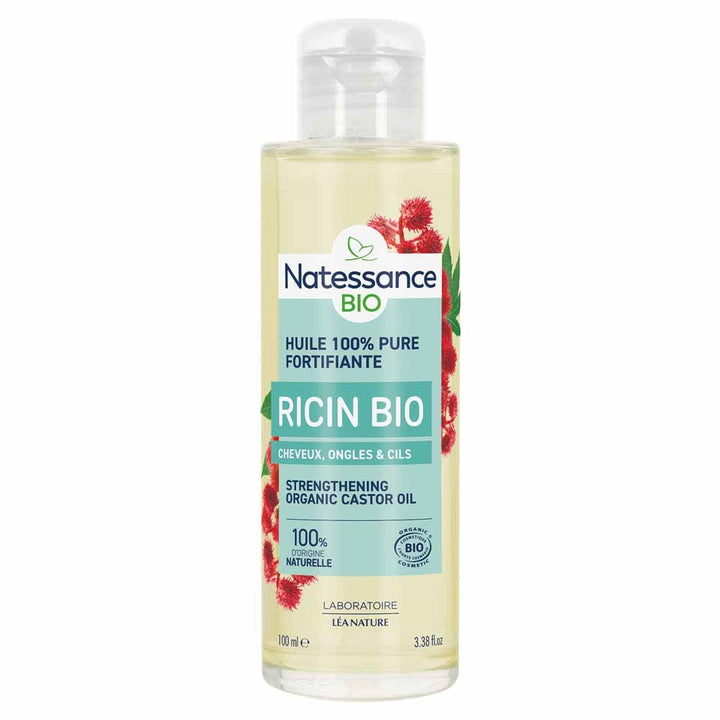 Natessance Castor Fairtrade Organic Oil Pure Fortifying and Regenerating 100 ml (3.38fl oz)