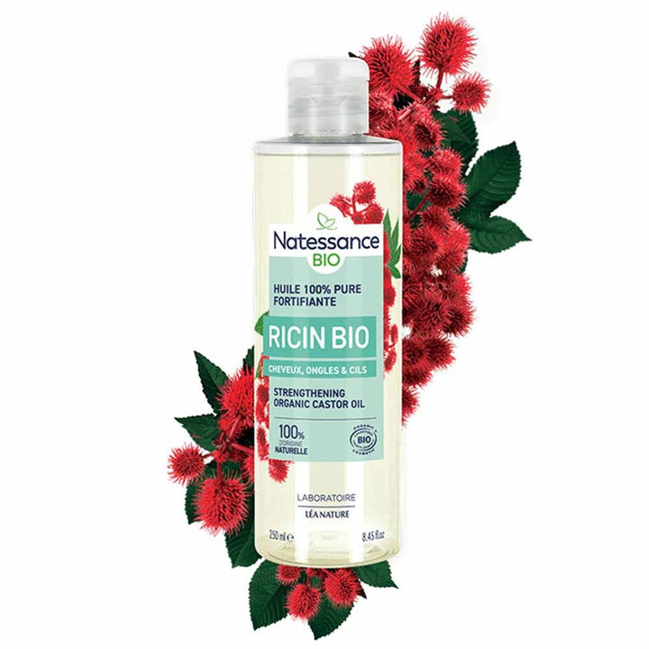Natessance Castor Fair trade organic oil Pure Strengthens And Regenerates 250 ml (8.45fl oz)