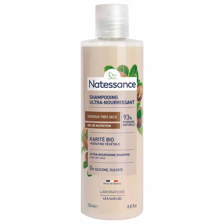 Natessance Shea Butter Shampoo Dry To Very Dry Hair 250ml (8.45fl oz)