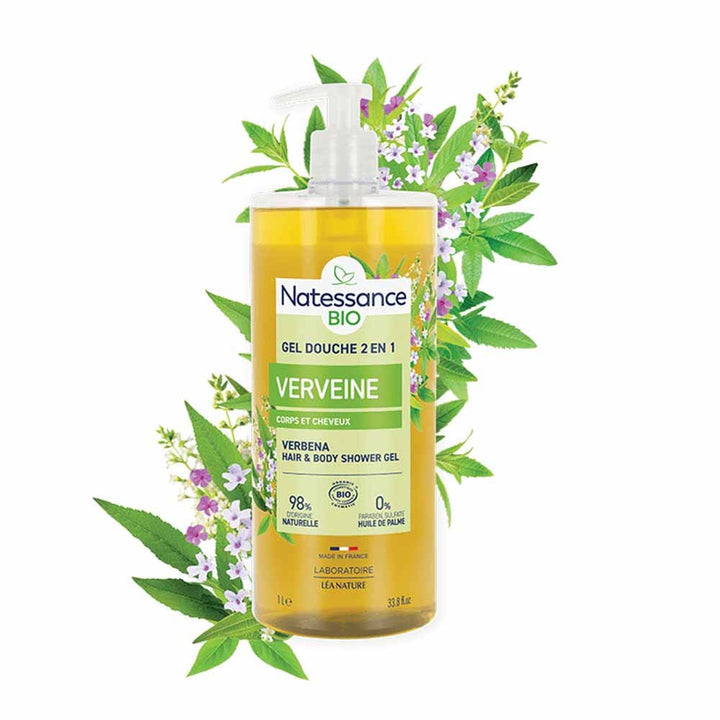 Natessance Shower Lemon verbena shower shampoo 1 l