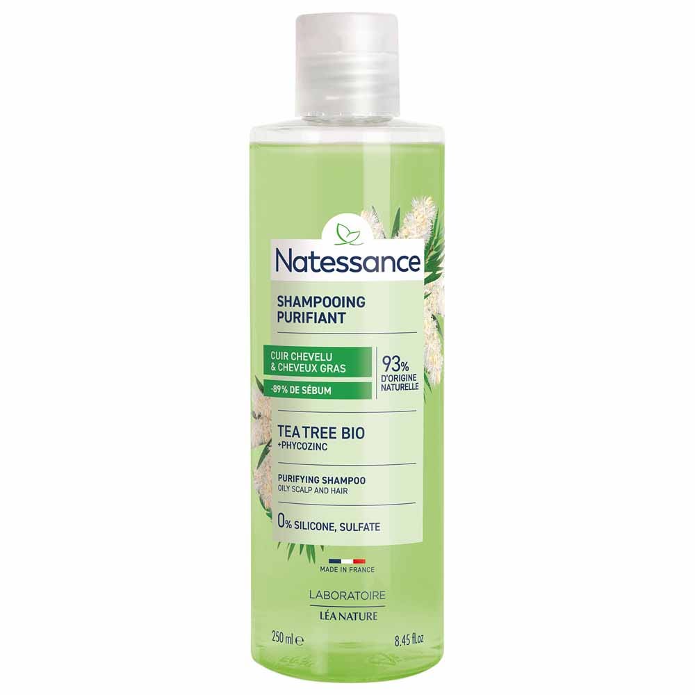 Natessance Capillary Purifying tea tree shampoo 250ml (8.45fl oz)