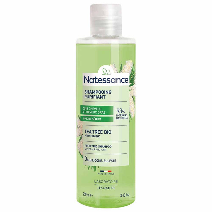 Natessance Capillary Purifying tea tree shampoo 250ml (8.45fl oz)