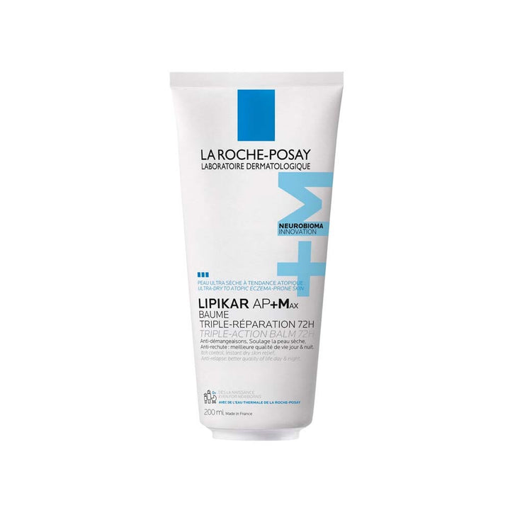 La Roche-Posay Lipikar AP+Max triple repair relipidating balm for extremely dry, eczema-prone skin 200ml (6.76fl oz)