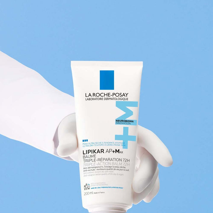 La Roche-Posay Lipikar AP+Max triple repair relipidating balm for extremely dry, eczema-prone skin 200ml (6.76fl oz)