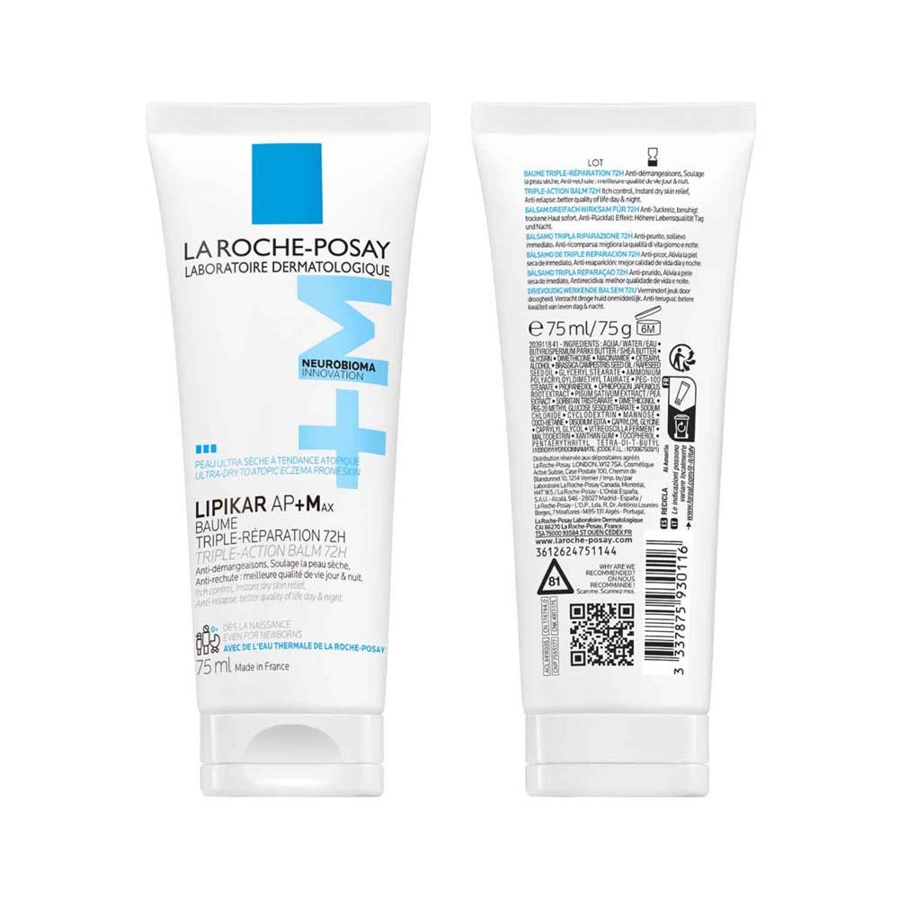 La Roche-Posay Lipikar AP+ Max triple repair balm for ultra-dry, atopic-prone skin 75ml (2.54fl oz)
