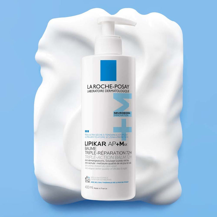 La Roche-Posay Lipikar AP+Max Baume Relipidant Triple Réparation Peaux Ultra Sèche à Tendance Atopique 400ml (13.53fl oz)