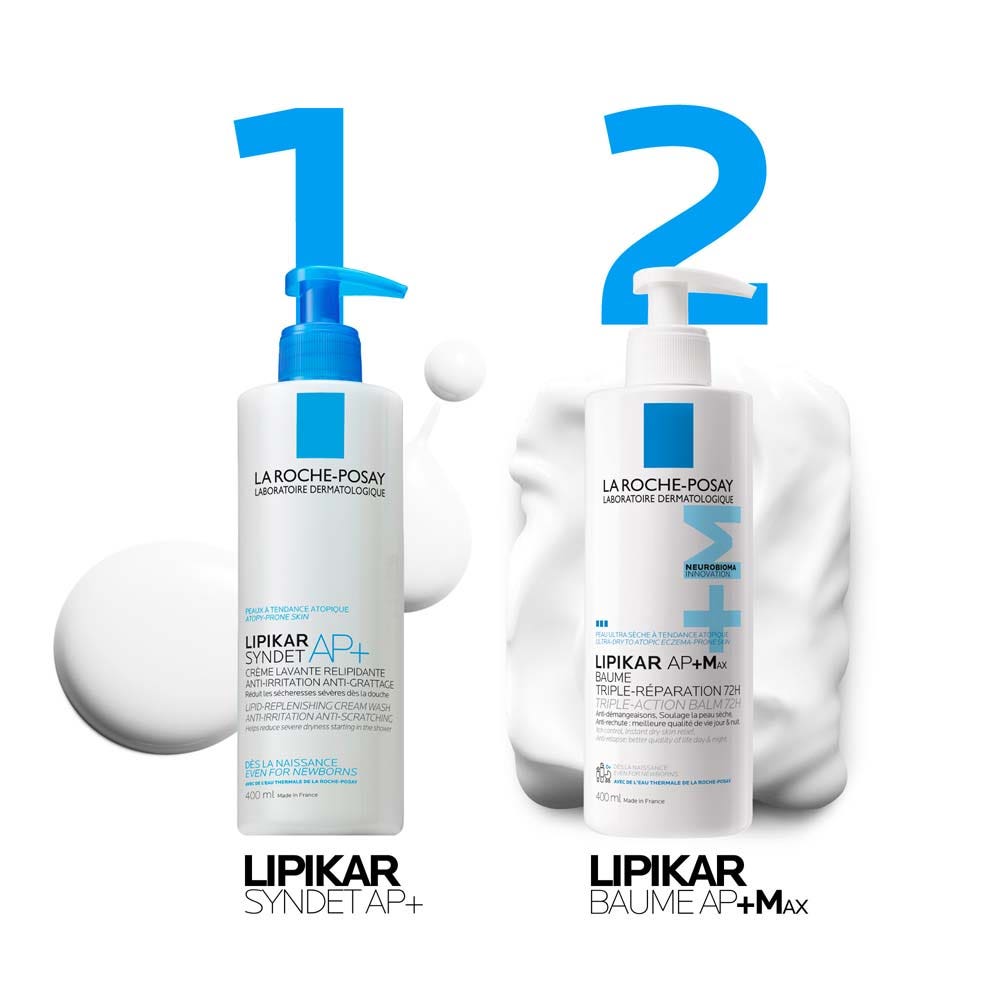 La Roche-Posay Lipikar AP+Max Baume Relipidant Triple Réparation Peaux Ultra Sèche à Tendance Atopique 400ml (13.53fl oz)
