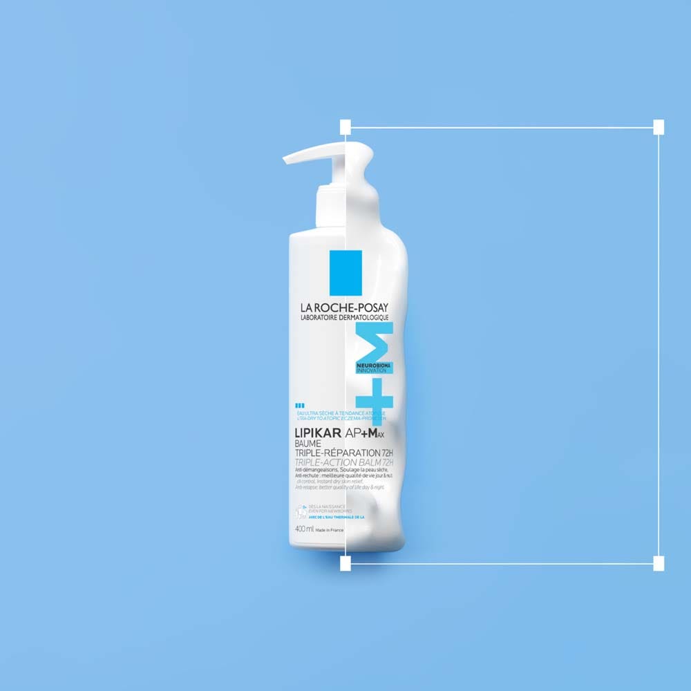 La Roche-Posay Lipikar AP+Max Baume Relipidant Triple Réparation Peaux Ultra Sèche à Tendance Atopique 400ml (13.53fl oz)