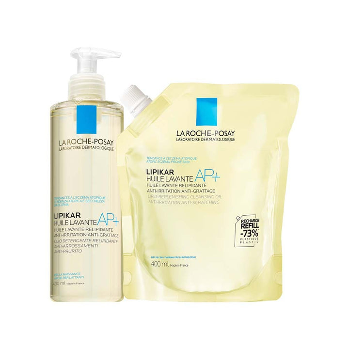 La Roche-Posay Lipikar Cleansing Oil for Atopic enzema skin Eco Refill AP+ 400ml (13.53fl oz)