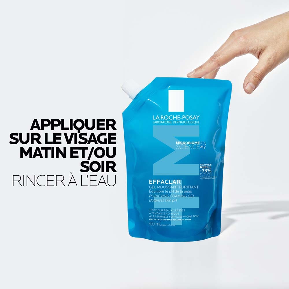 La Roche-Posay Effaclar Foaming EcoRefill gel oily, acne-prone skin 400ml (13.53fl oz)