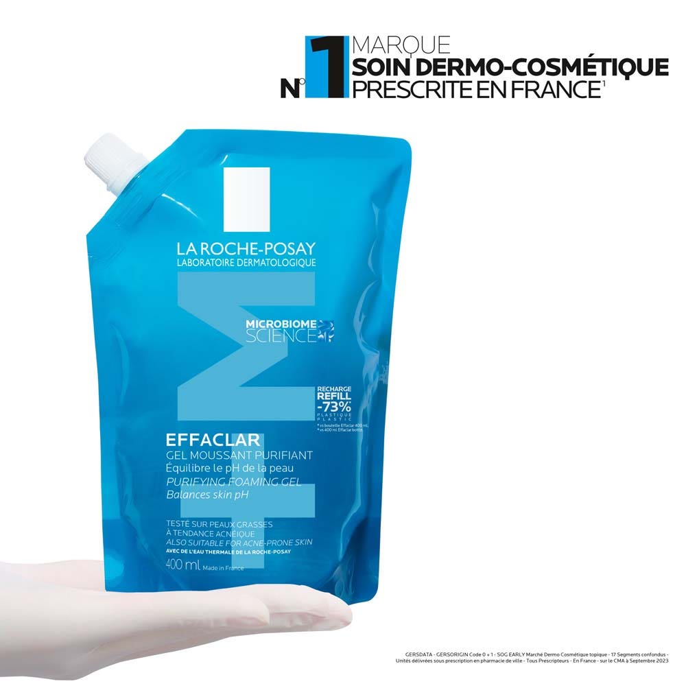 La Roche-Posay Effaclar Foaming EcoRefill gel oily, acne-prone skin 400ml (13.53fl oz)