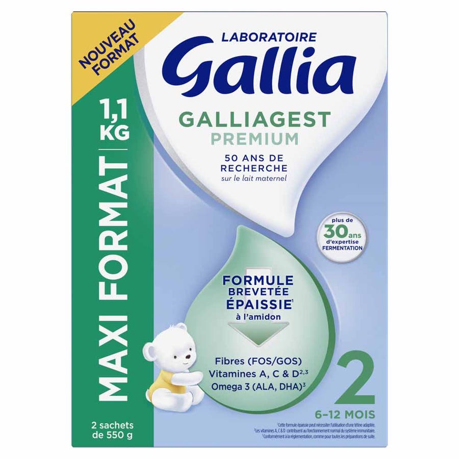 Gallia Galliagest Premium 2 follow-on milk from 6 months 1.1 kg