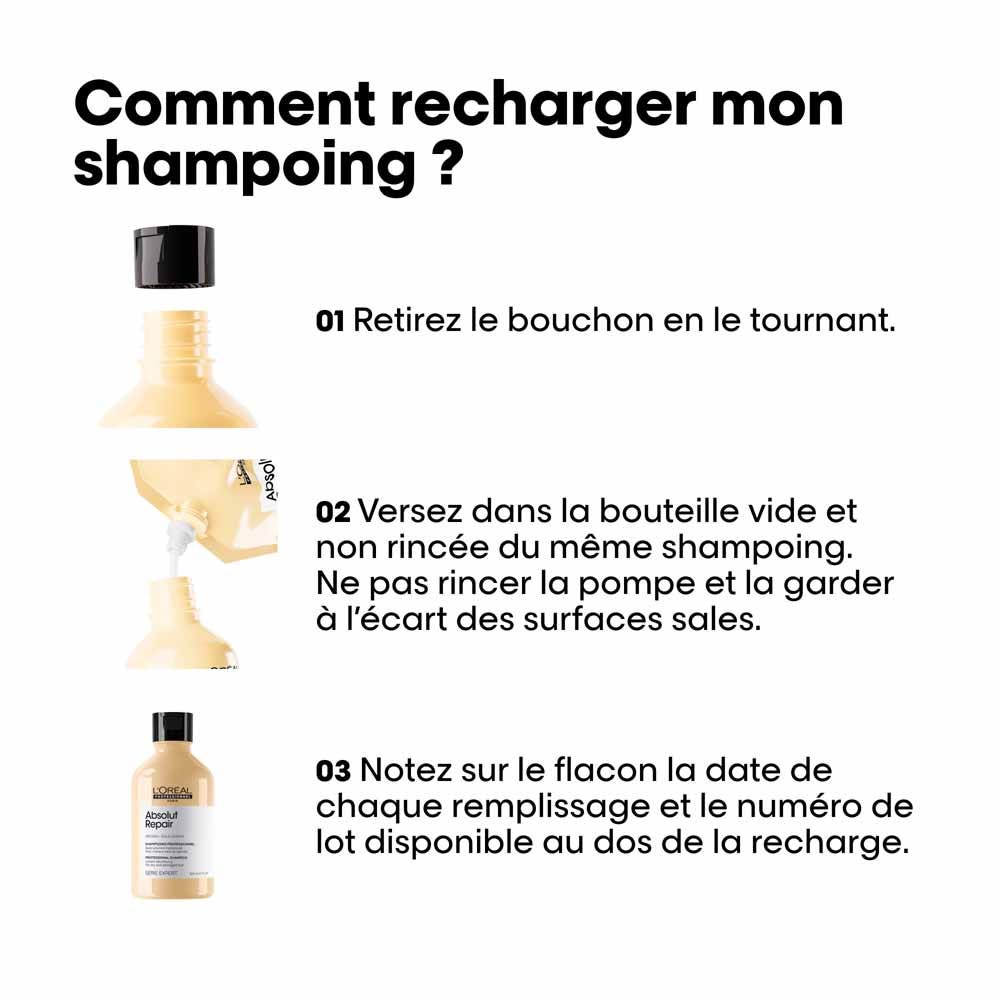 L'Oréal Professionnel Absolut Repair Gold Restructuring Shampoo Expert Series