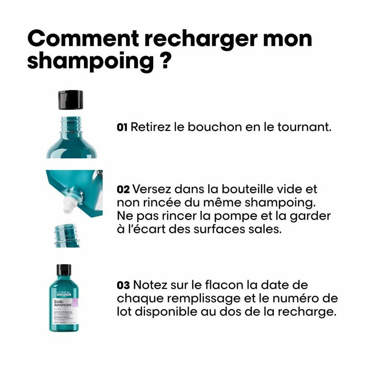 L'Oréal Professionnel Scalp Advanced Refill Soothing dermo-regulating niacinamide shampoo 500ml (16.91fl oz)