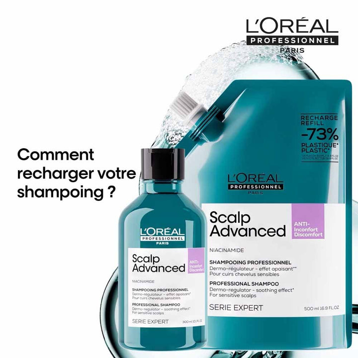 L'Oréal Professionnel Scalp Advanced Refill Soothing dermo-regulating niacinamide shampoo 500ml (16.91fl oz)