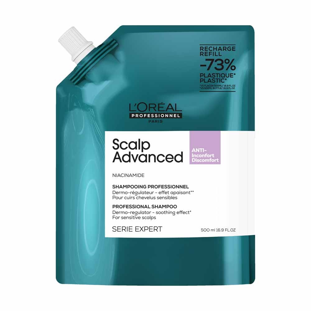 L'Oréal Professionnel Scalp Advanced Refill Soothing dermo-regulating niacinamide shampoo 500ml (16.91fl oz)