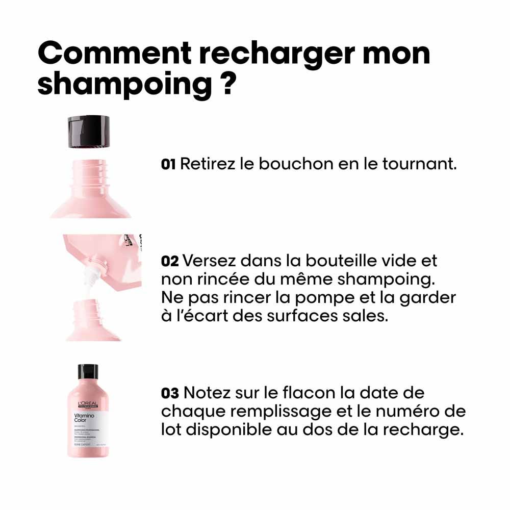 L'Oréal Professionnel Vitamino Color Resveratrol Refill Colour Radiance System Shampoo 500ml (16.90fl oz)