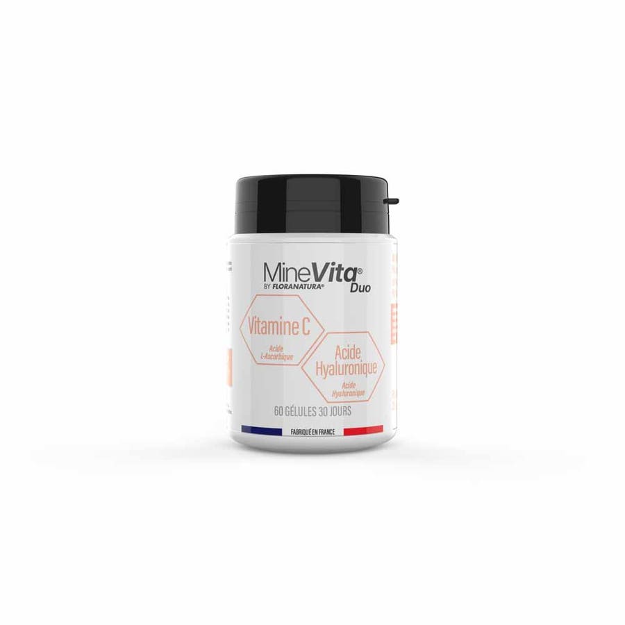 Flora Natura Minevita® Vitamin C and hyaluronic acid duo 60 capsules