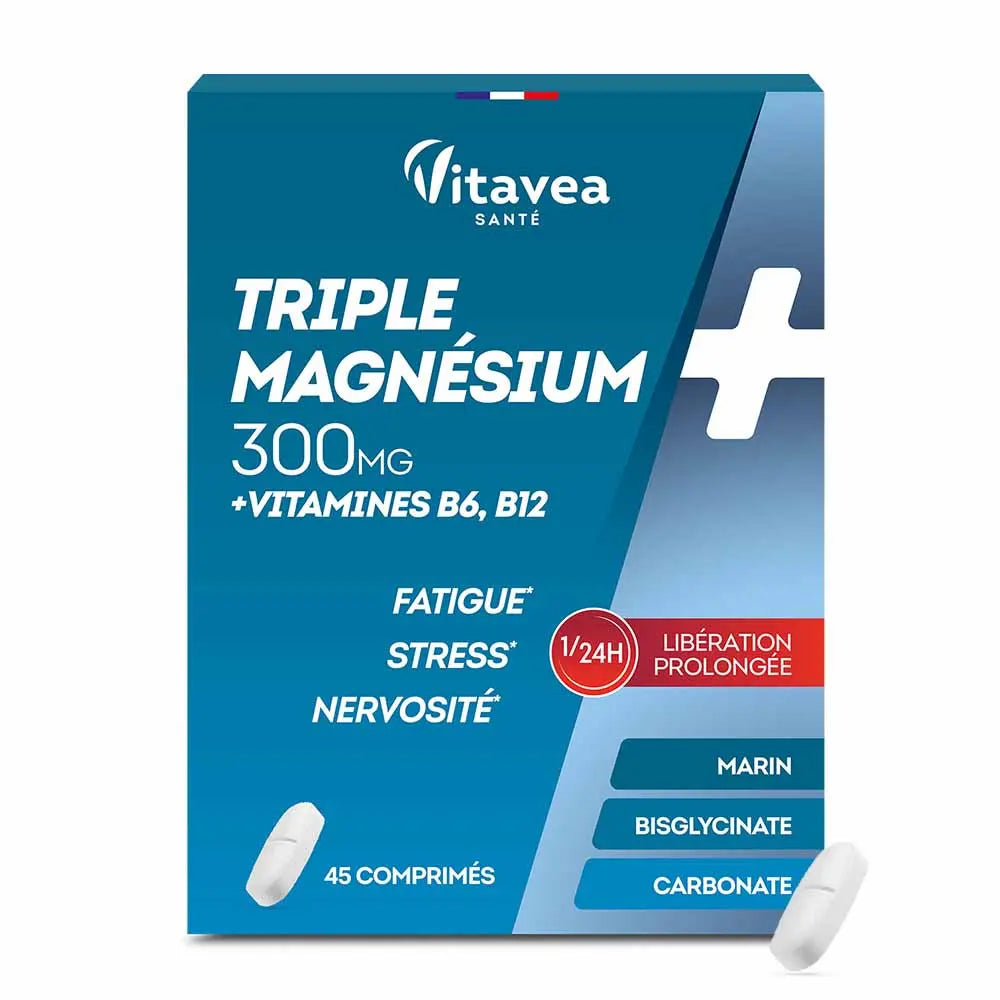 Vitavea Santé Triple Magnesium 300mg 45 tablets 300g (10.58 oz)