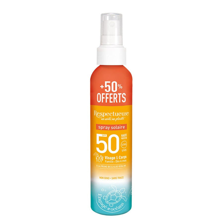 Respectueuse Sun بخاخ للحماية من الشمس SPF50 150ml