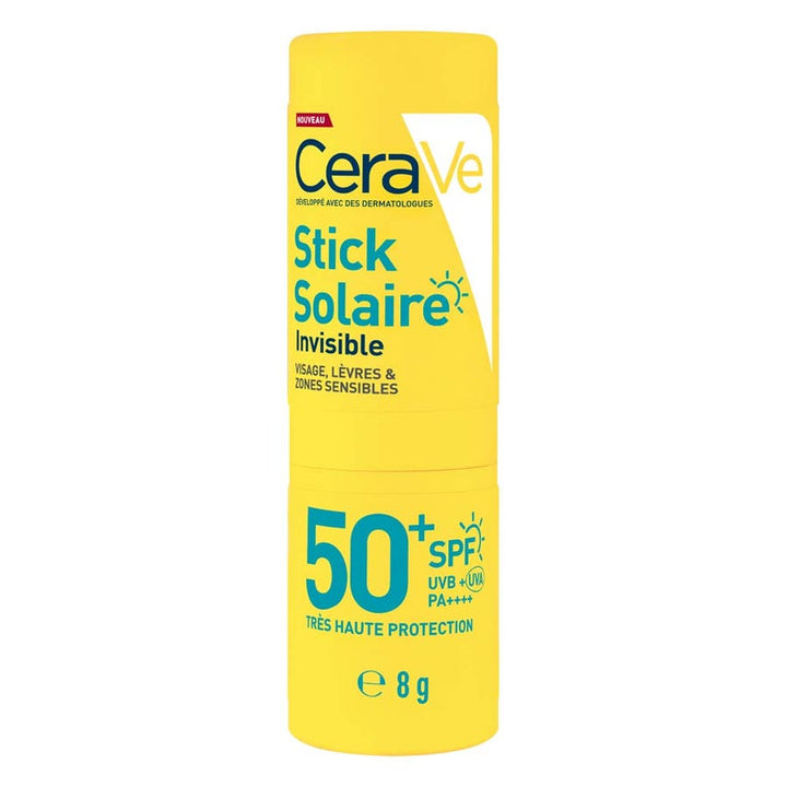 Cerave Invisible SPF50+ stick solar de alta protección 8g